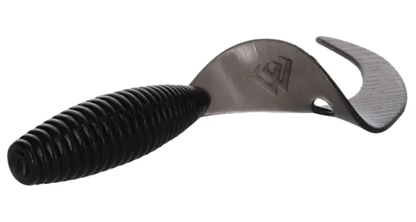 MIKADO - Gumová Nástraha Twister 3,8 cm Černá 10 ks