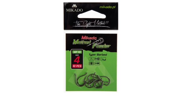 MIKADO - Háček MF13 s protihrotem vel. 4 10 ks