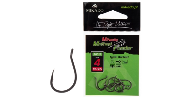 MIKADO - Háček MF13 s protihrotem vel. 4 10 ks