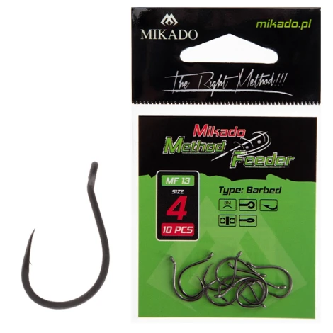 MIKADO - Háček MF13 s protihrotem vel. 4 10 ks