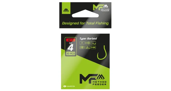 MIKADO - Háček MF14 NR s protihrotem vel. 8 10 ks