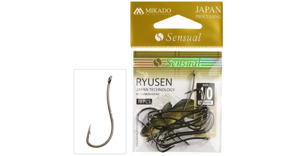 MIKADO - Háček Sensual Ryusen s očkem vel. 1/0 10 ks