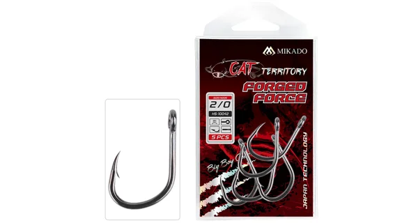 MIKADO - Háčky Cat Territory Forged Force BN vel. 2/0 5 ks