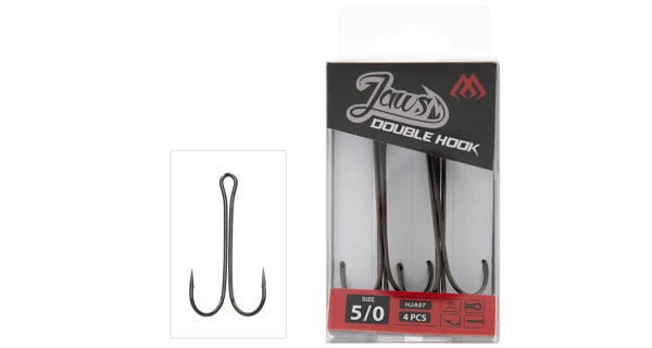 MIKADO - Háčky Jaws Double Hook Počet Kusů: 4 ks, vel. Háčku: #4/0