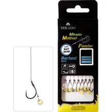 MIKADO - Hotový návazec Method Feeder s gumkou 10 cm vel. 4 8 ks