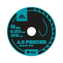 MIKADO - Hotový Návazec Ready Rigs Aji Feeder 100 cm 0,12 mm vel. 14 BN 8 ks
