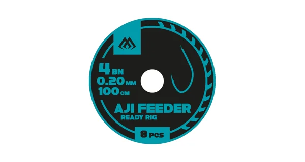 MIKADO - Hotový Návazec Ready Rigs Aji Feeder 100 cm 0,14 mm vel. 12 BN 8 ks