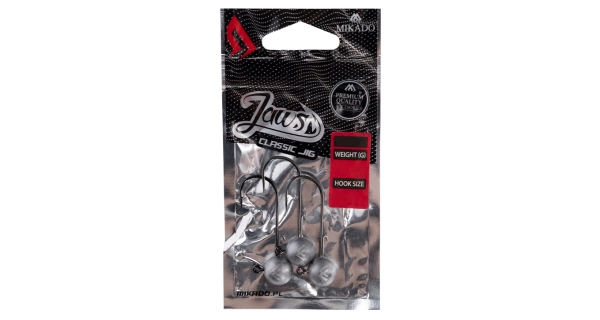 MIKADO - Jigové hlavičky Jaws Classic 12 g vel. 6/0 BN 3 ks