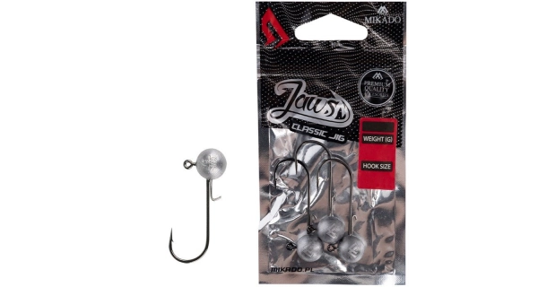 MIKADO - Jigové hlavičky Jaws Classic 15 g vel. 6/0 BN 3 ks