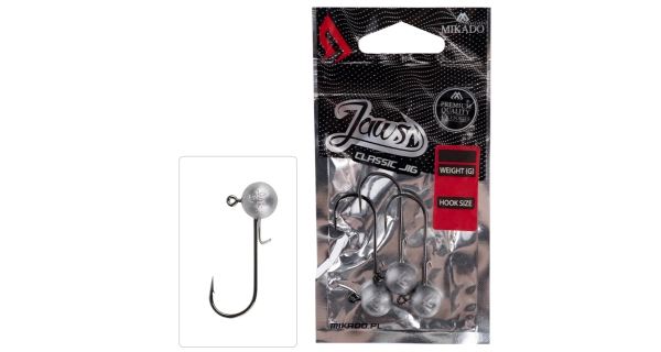 MIKADO - Jigové hlavičky Jaws Classic 3 g vel. 4/0 BN 3 ks
