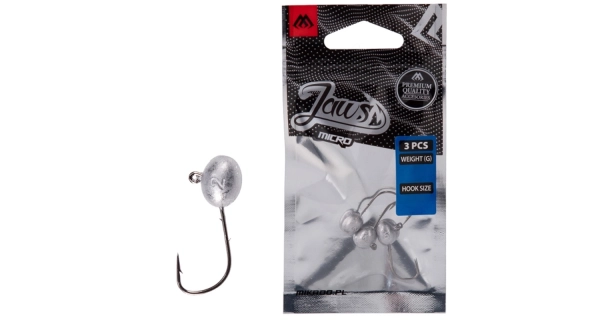 MIKADO - Jigové hlavičky Jaws Micro 0,8 g vel. 6 BN 3 ks