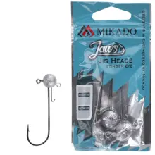 MIKADO - Jigové hlavičky Jaws Stinger Eye 15 g vel. 8/0 BN 3 ks