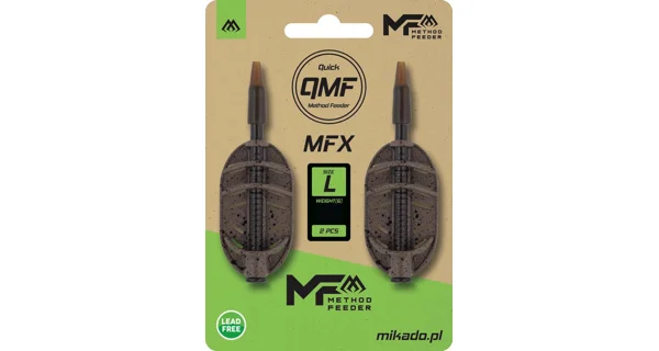 MIKADO - Krmítko Method Feeder MFX Q.M.F. 15 g vel. L 2 ks