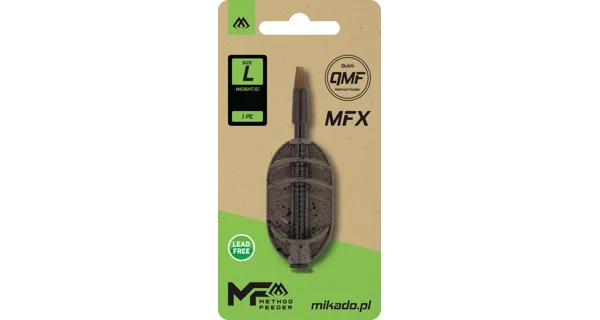MIKADO - Krmítko Method Feeder MFX Q.M.F. 50 g vel. L 1 ks