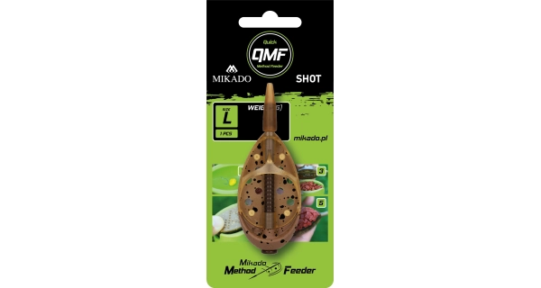 MIKADO - Krmítko Method Feeder Shot Q.M.F. System vel. L 40 g