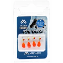 MIKADO - Marmyška Ice Bug 4 mm Oranžová/Zlatá 4 ks