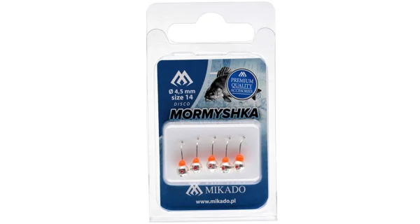 MIKADO - Marmyška Round Disco Mormyshka 0,3 g vel. 20 Silver 5 ks