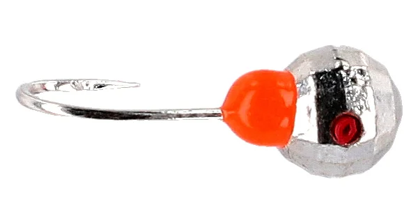 MIKADO - Marmyška Round Disco Mormyshka 0,4 g 18 mm Silver 5 ks