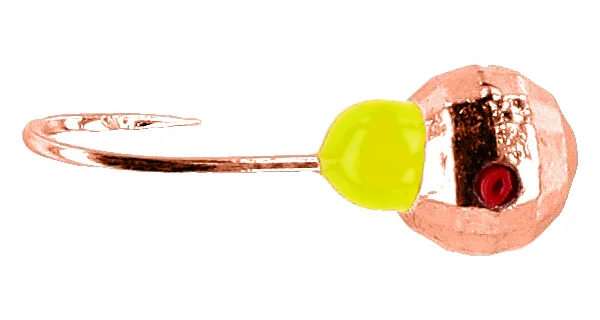 MIKADO - Marmyška Round Disco Mormyshka 0,8 g 17 mm Copper 5 ks