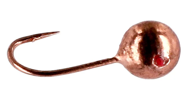 MIKADO - Marmyška Round Mormyshka 0,5 g 16 mm Copper 5 ks