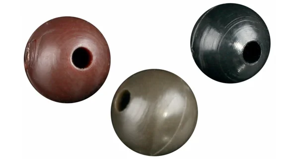 MIKADO - Měkké silikonové korálky 6 mm 25 ks Černé