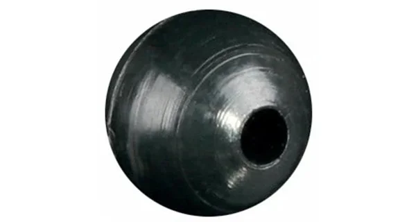 MIKADO - Měkké silikonové korálky 6 mm 25 ks Černé