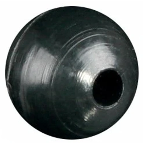 MIKADO - Měkké silikonové korálky 6 mm 25 ks Černé