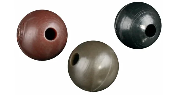 MIKADO - Měkké silikonové korálky 6 mm 25 ks Tmavě hnědé