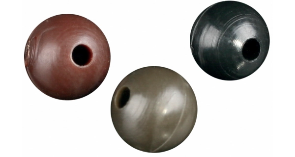 MIKADO - Měkké silikonové korálky 6 mm 25 ks Tmavě zelené