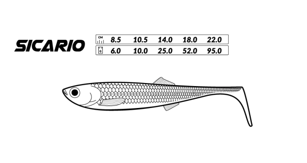 MIKADO - Nástraha kopyto Sicario 18 cm RO 2 ks