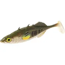 MIKADO - Nástraha Real Fish Stickleback 5 cm Green Pumpkin 5 ks
