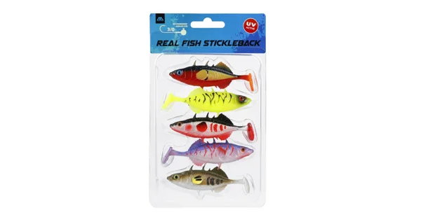 MIKADO - Nástraha Real Fish Stickleback 8 cm Bloody Violet 5 ks