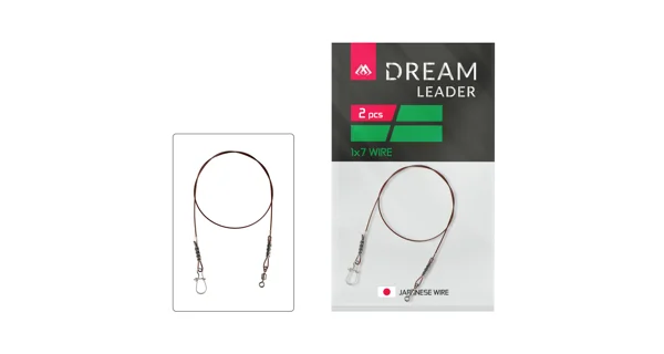 MIKADO - Návazec Dream Leader 1 x 7 45 cm 20 lb/9 kg 2 ks