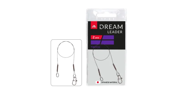 MIKADO - Návazec Dream Leader Twitch 12 kg 25 cm 2 ks