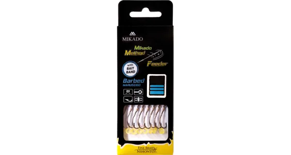 MIKADO - Návazec Method Feeder RIG Bait Band 0,16 mm 10 cm vel. 4 8 ks