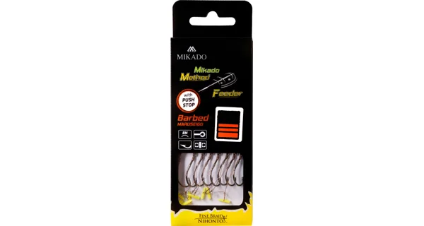 MIKADO - Návazec Method Feeder RIG Push Stop 10 cm 0,16 mm vel. 4 8 ks