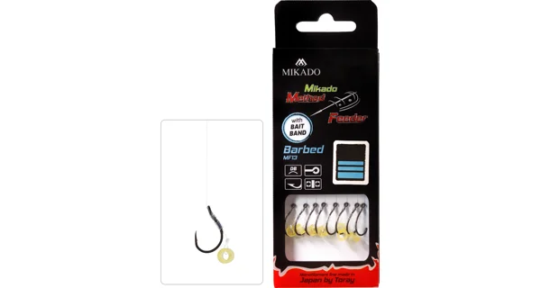 MIKADO - Návazec Method Feeder s gumkou 0,28 mm 10 cm vel. 6 8 ks