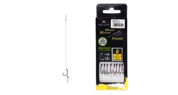 MIKADO - Návazec MF s jehlou 0,12 mm 10 cm vel. 10 DB 8 ks