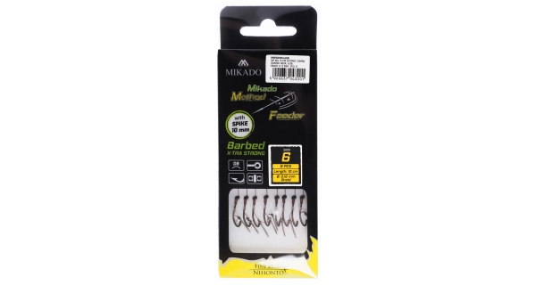 MIKADO - Návazec MF s jehlou 0,12 mm 10 cm vel. 6 DB 8 ks