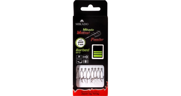 MIKADO - Návazec MF13 s jehlou 0,25 mm 10 cm vel. 8 8 ks