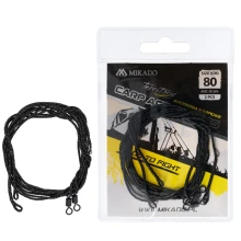 MIKADO - Návazec s obratlíkem Leadcore 80 cm 2 ks