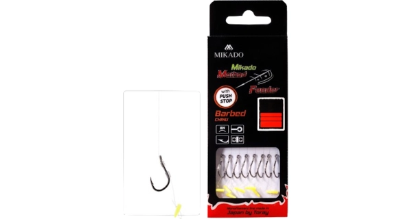 MIKADO - Návazec s push stopem MF vel. 10 0,23 mm 10 cm 8 ks