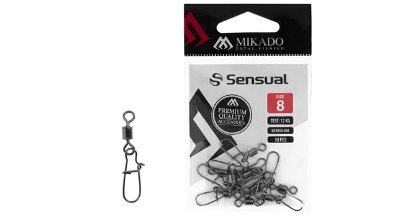 MIKADO - Obratlík Rolling s karabinou Fast Lock BN vel. 14 10 ks