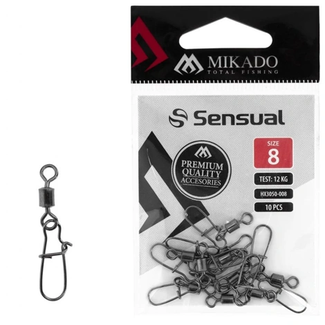 MIKADO - Obratlík Rolling s karabinou Fast Lock BN vel. 14 10 ks