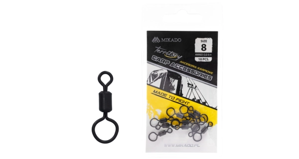 MIKADO - Obratlík Rolling s velkým okem vel. 8 10 ks