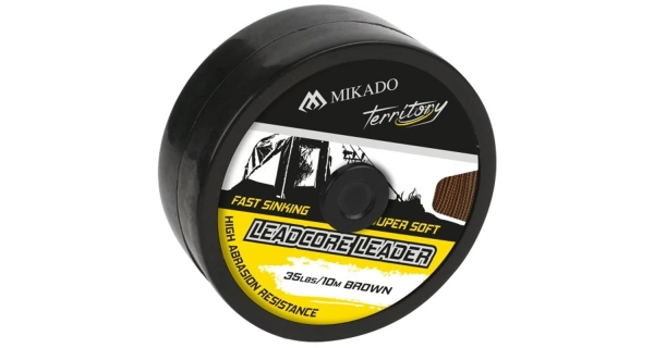 MIKADO - Olovněná šňůra Leadcore Leader 35 lb 10 m Hnědá