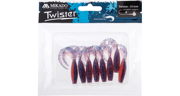 MIKADO - Pezon Gumová Nástraha Twister 5,1 cm Violet