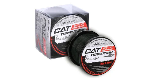MIKADO - Pletená Šňůra cat Territory Octa Braid 150 m 0,50 mm 53,3 kg