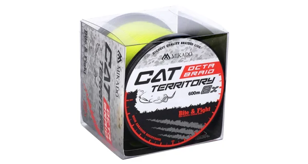 MIKADO - Pletená Šňůra Cat Territory Octa Braid Fluo 600 m 0,40 mm/39,80 kg