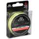 MIKADO - Pletená Šňůra Kendo Shine Fluo Žlutá 10 m 0,14 mm/11,75 kg